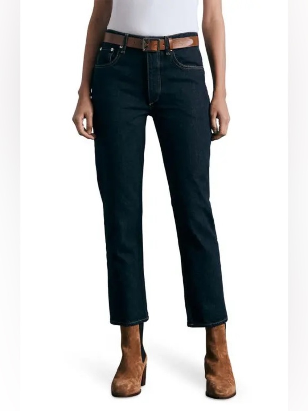 NWT rag & bone Icons Nina High Waist Ankle Cigarette Jeans 27